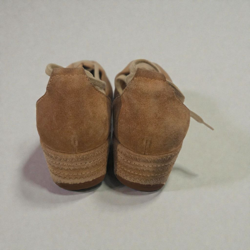 Via Spegia Beige Suede Espadrilles Size 8 - Picture 2 of 6